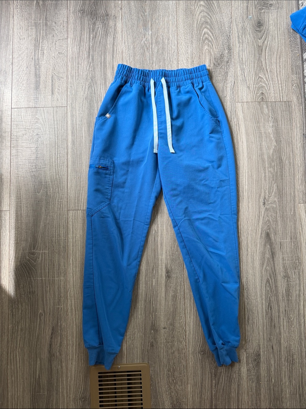 Figs Women's Jogger Scrub Pants in Bright Blue